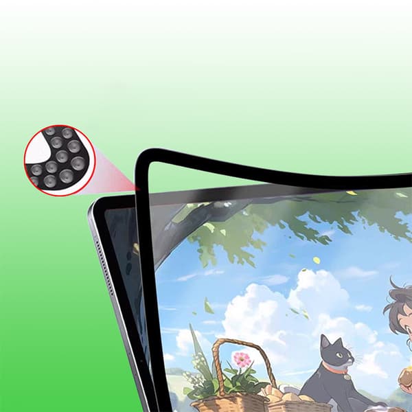 Screen protector compatible with Samsung T500 Tab A7 10.4 inch Nanoframed PET film with removable and washable function Model 4