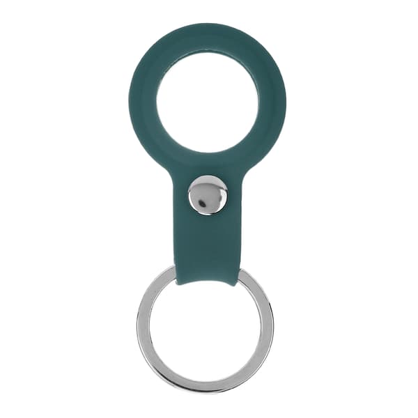 Anti-Lost Silicone Keychain Locator Sleeve Shell Protective Case for IOS (Dark Green)