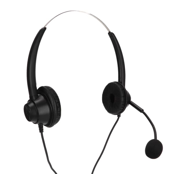 H360DQD Binaural Customer Service Headset Soft Noise Cancelling Office Headset with Microphone for Beien Call Centers