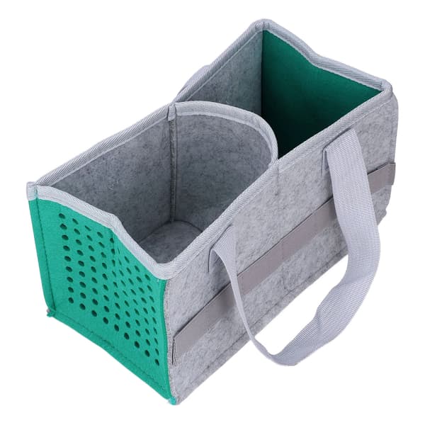 Portable Storage Bag Extra Space Felt Fabric Case for Toniebox Player Starter Set Sea Blue
