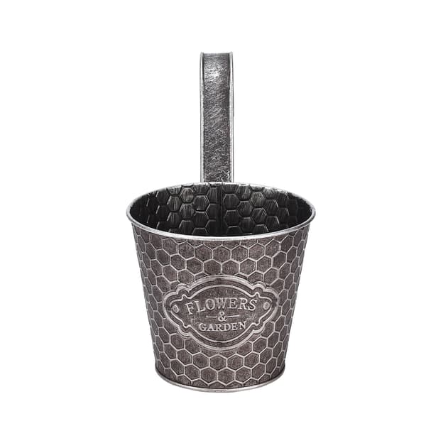 Vertical Ribbed Metal Wall Planter Wall Mounted Flower Pot
