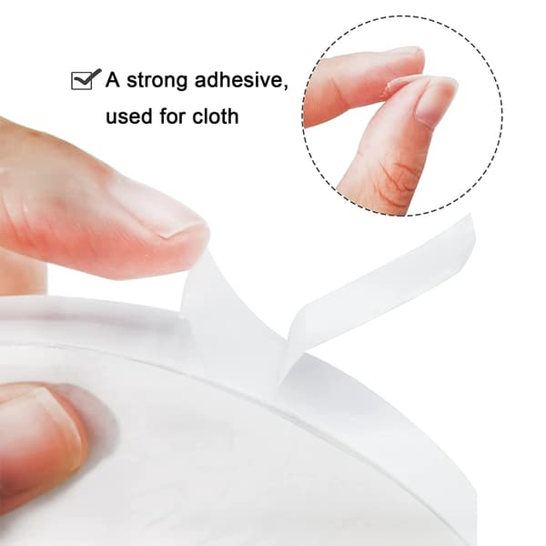 3 Rolls Double-Sided Tape, Double-Sided Clear Tape for Crafts, DIY, Scrapbooking (Width 0.99 cm/1.5 cm)