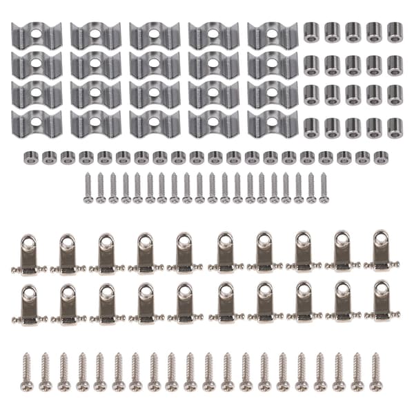 40 stk. sølvstrengholdere for DIY elgitar-deler