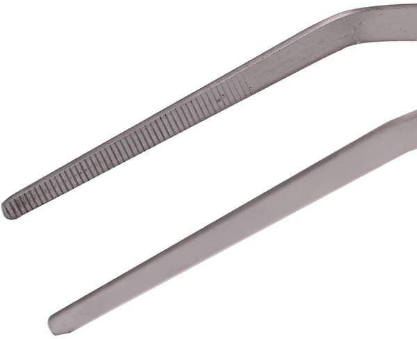 Precisionstång i rostfritt stål, 48 cm extra lång för säker hantering, akvarie- och reptilmatning, säker för växter och