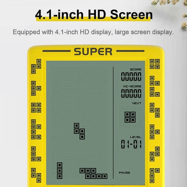 Rs-100 Tetris Game Console Classic Block Game Puzzle Game Player Handheld Game Console Brick Game Beyamis