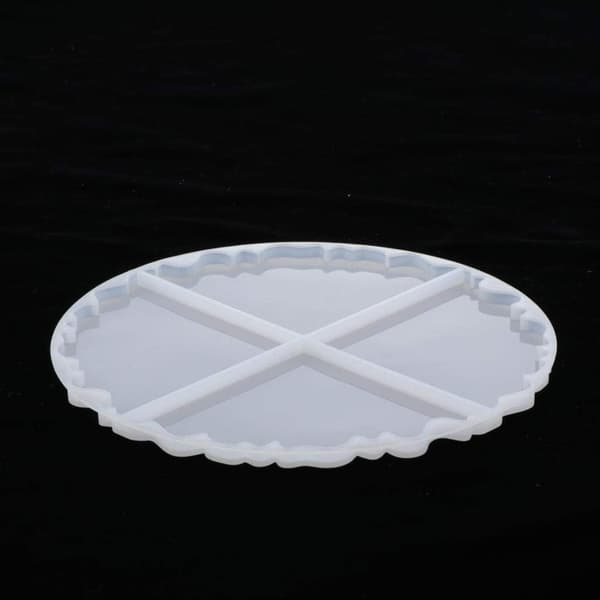 Reusable Epoxy Molds, Geode Stone Slice Flexible Silicone Mold for DIY Resin Crafts, Irregular Shapes Resin Casting Trays with Smooth Surface, High