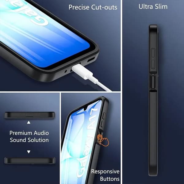 Stødsikkert etui til Samsung Galaxy A17 5G/4G - Sort[JUN] Sort Svart