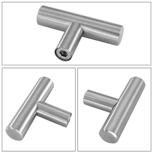 Brushed Stainless Steel Cabinet Knobs, Hollow but Robust Design for Easy Pulling and Water Resistance