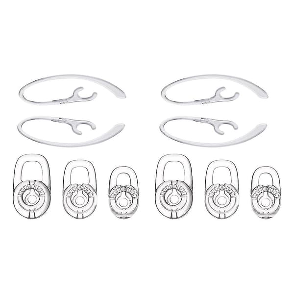 10x Silicone Earbuds with 360 Degree Rotating Ear Hook for Plantronics M70