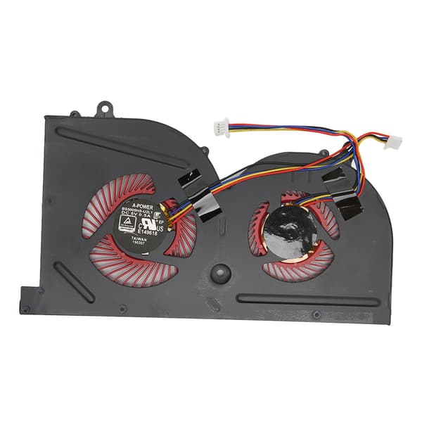CPU GPU Køleventilator 4-benet Hurtig Varmeafledning Laptop Køleventilator til MSI GS63VR til GS63 til GS73 til GS73VR til MS 17B1 GPU
