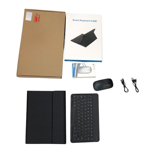 Bluetooth Keyboard Case with Mouse Compatible with Samsung Galaxy Tab A9+ 11-inch - Black