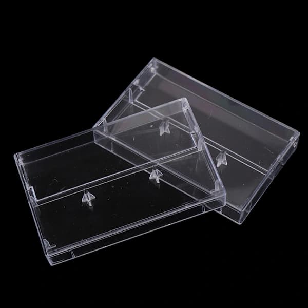 10 st Inspelningskassettfodral Förvaringslåda Transparent D 10 st
