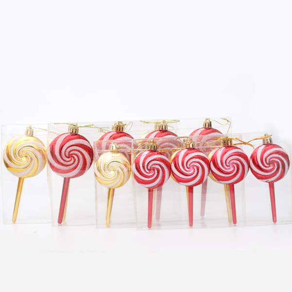 12 julgransprydnader, pepparkakor, klubbor, gyllene julhängen
