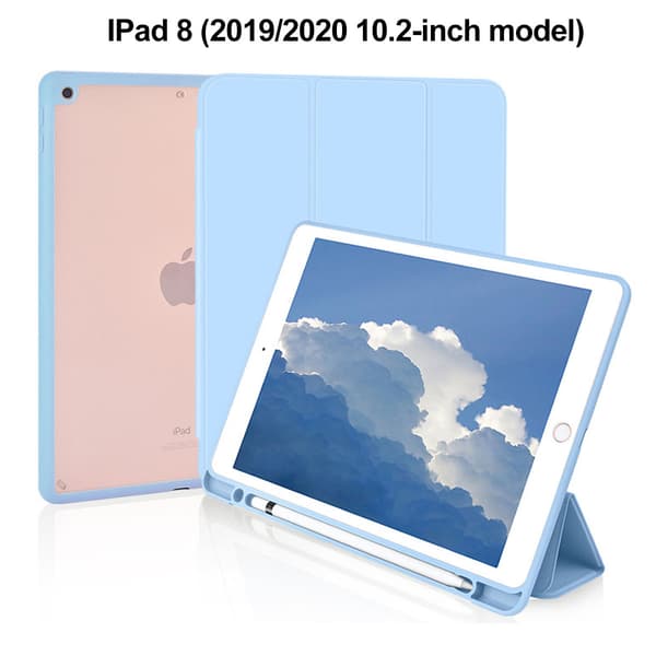 Etui til iPad 9 8 7 generasjon (10,2 tommer, modell 2021/2020/2019, 9./8./7.) blå