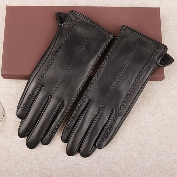 Elegant Windproof Gloves for Women - Windproof and Warm Gloves with Touchscreen Function, Suitable for Cold Weather W [DB] Black