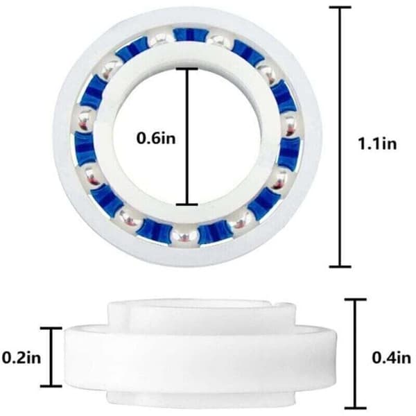 4 kuglelejer kompatible med Polaris 280 180 Pool Cleaner Robot C60
