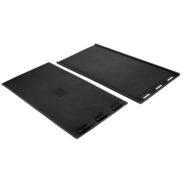 Flexible DIY Beeswax Press Tool - 2pcs Rubber Beeswax Sheet Mold for Beekeeping Supplies (Black)