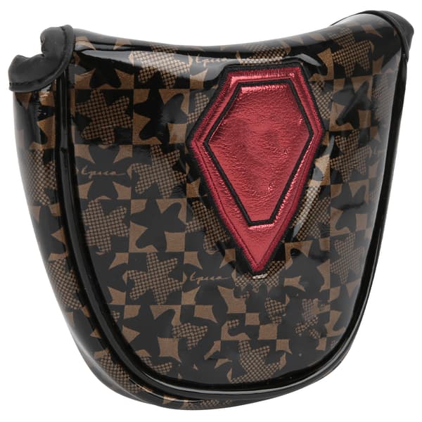 Magnetisk Lukning Tilpasset til Golfkølle Mallet Putter Cover Hovedbeskytter Syntetisk Læder Rød