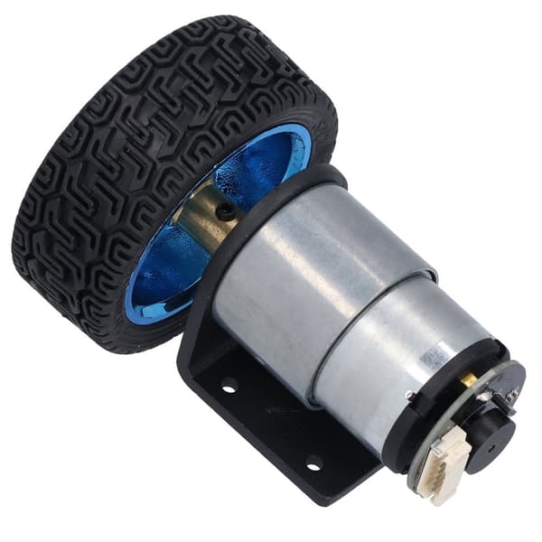6 mm aksel-encoder-motorsæt med monteringsbeslag til DIY Smart Car Robot – DC6 V JGB37-520 200RPM