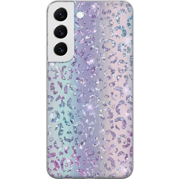 Kompatibelt mobildeksel til Samsung Galaxy S22 5G Glitter Leopard