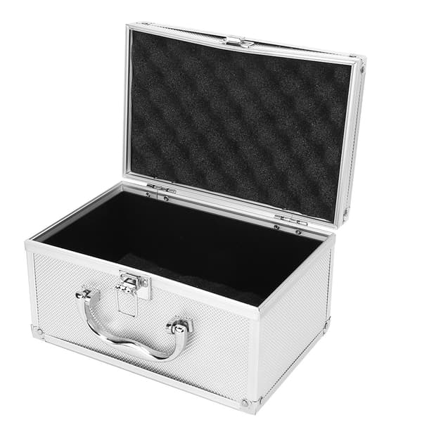 Dustproof Carrying Case with Spacious Interior, Portable Aluminum Alloy Storage Box, Multifunctional Design with Protective Sponge Lining