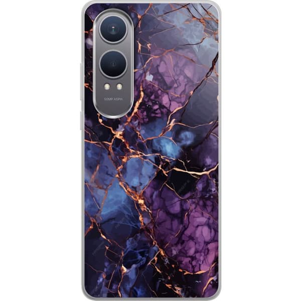Kompatibelt mobildeksel til OnePlus Nord CE4 Lite Marmor Blå Lilla