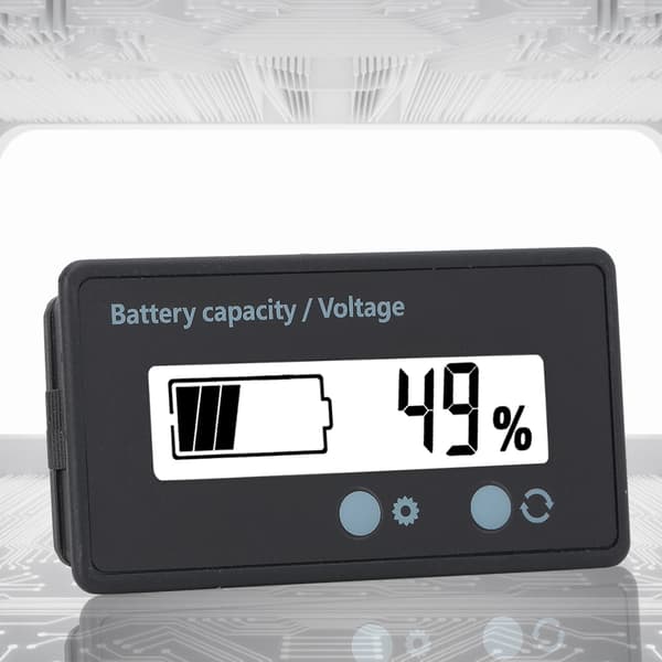 GY-6GS PCB HTN Waterproof Battery Capacity Meter Indicator LCD Display 12-84V White