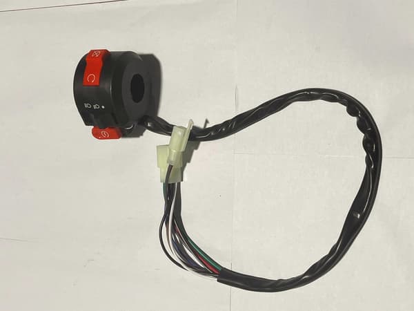 Heavy Duty Start Choke Switch for 50cc-125cc ATV Quad, 3-Function Left Handlebar Control, 7-Wire Connection