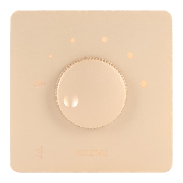 50W Volume Control Professional Safety 5 Gears Adjustment Knob Volume Controllers for Home Speakers Gold