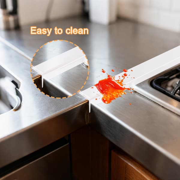 Transparent Stove Gap Cover - Keep Clean Between Stove and Countertop, 61.5 cm 2-pack