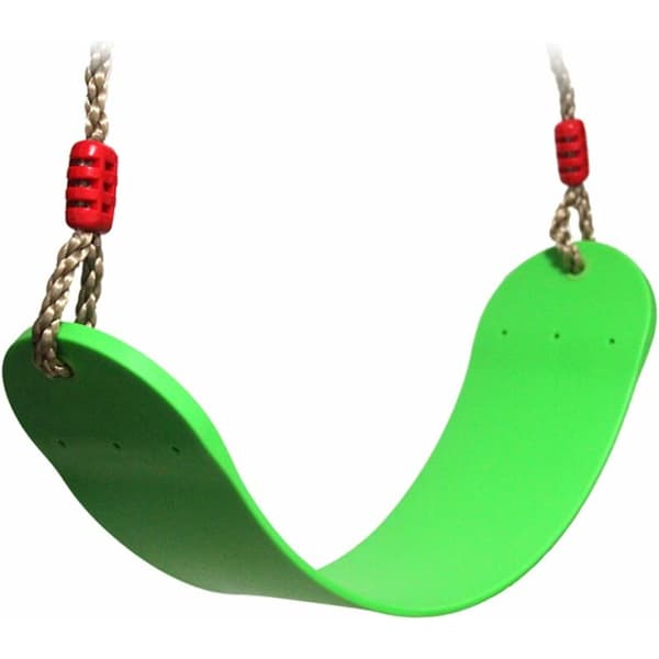 Barnsitsgunga med rep, flexibelt EVA-material, 66x14cm, maxlast 150kg (grön)