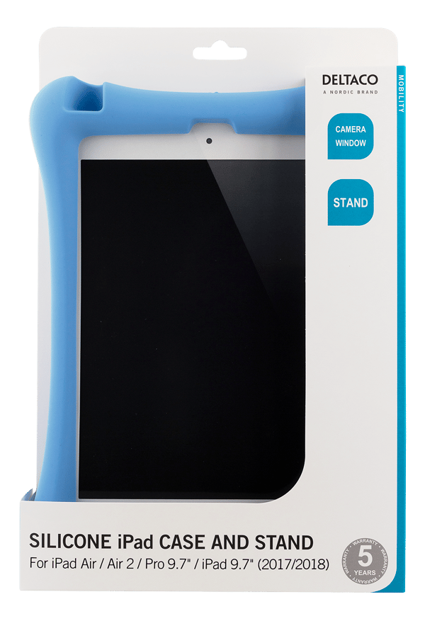 Silikondeksel, iPad Air/Air 2, Pro 9.7\", iPad 9.7\", blå