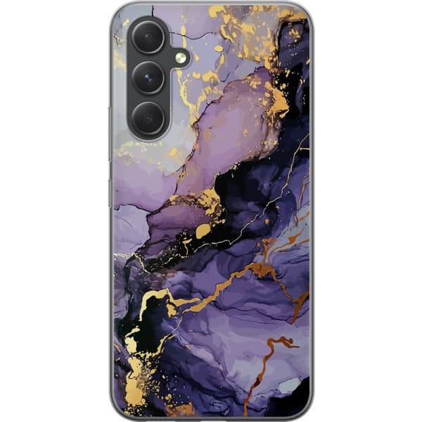 Kompatibelt mobildeksel til Samsung Galaxy S24 Lilla Marmor