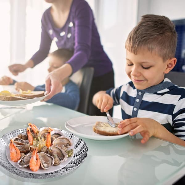 Stainless Steel Steamer Basket, Expandable Steamer Basket, Premium Material, Rust-proof, Durable, for Cooking Various Foods, Multiple Functions
