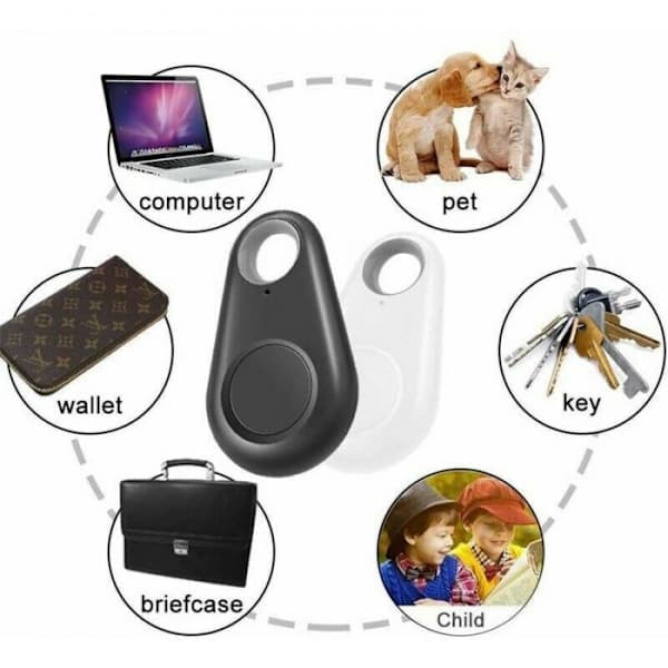 5 stk. GPS Tracker Smart Nøglefinder Lokalisator Anti-tab Bluetooth Tra