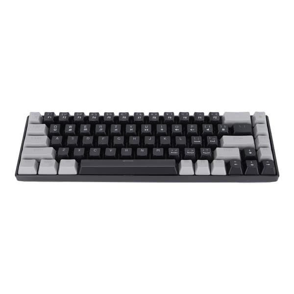Mechanical Keyboard 68 Keys Red Axis Green Axis Two-Color RGB Backlit Gaming Mechanical Keypad Black Green Axis
