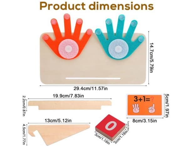 Math Toys for Kids Ages 3-5, Educational Counting Blocks, Math Manipulatives, School Supplies[YJD]