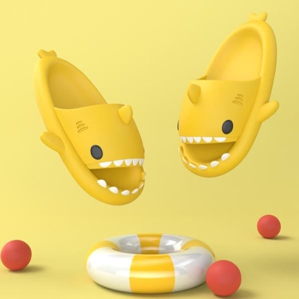 Hajtofflor Shark Slide Mænd Kvinder Hjemmesko Rosa 44/45