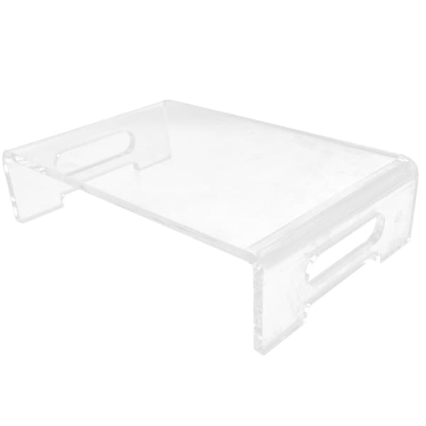 Monitor Stand Acrylic Transparent Durable Multifunctional Eye Protection Desk Stand for School Office Home