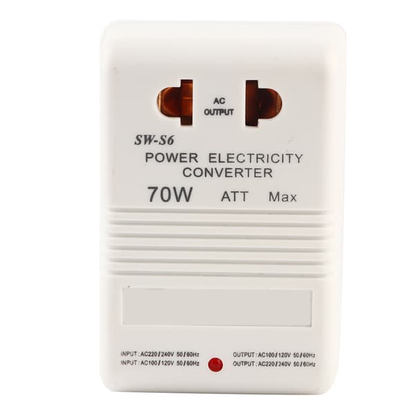 70W 110V/120V til 220V/240V Trinn-opp/ned spenningsomformer transformator (CN standardplugg)