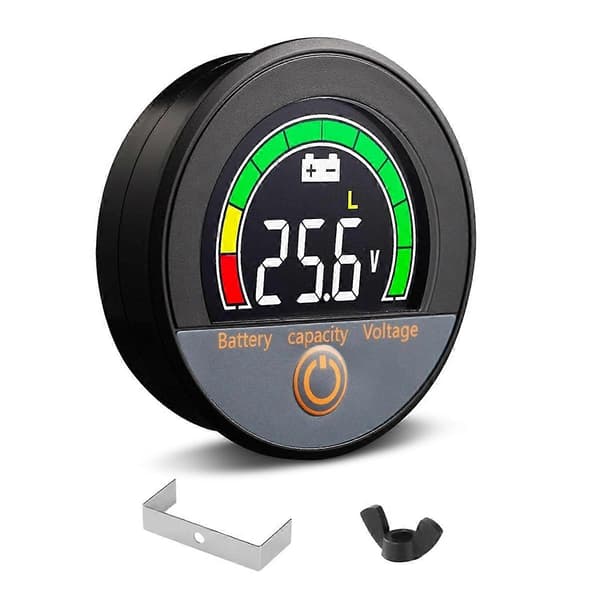 12V 24V 48V 60V 84V Waterproof IP67 Battery Capacity Voltmeter