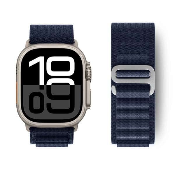 Alpine Loop Band Compatible with Apple Watch Ultra & Series 10/9/SE Midnight Blue