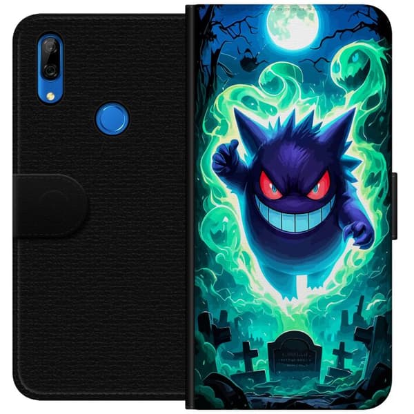 Compatible Wallet Case for Huawei P Smart Z Ghost Figure in Graveyard Green
