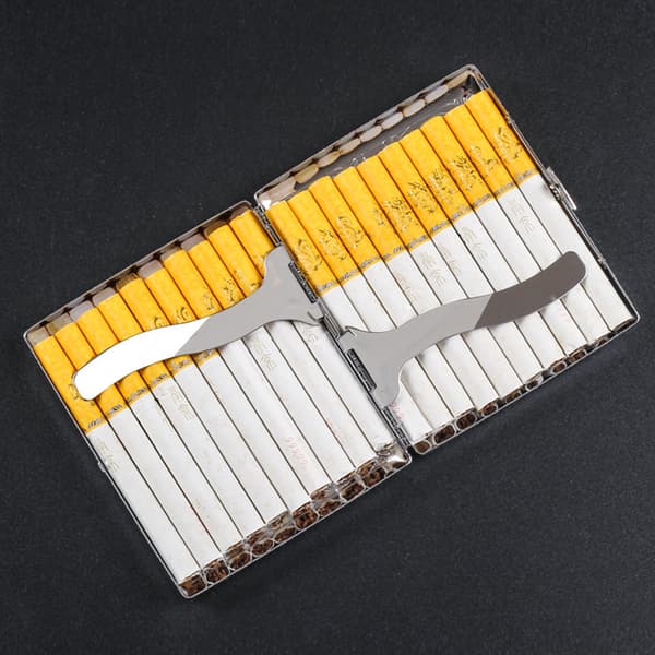 Cigarette Case with Clip, Elegant Business Accessory, Shockproof Drop-proof Waterproof Design