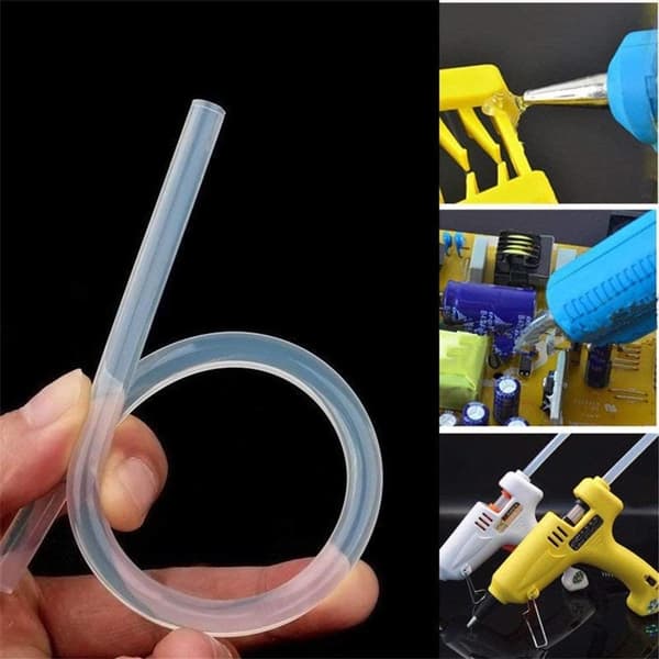 Transparent Hot Glue for Fast Heating, Hot Melt Glue Sticks Offering Good Flexibility and Gloss