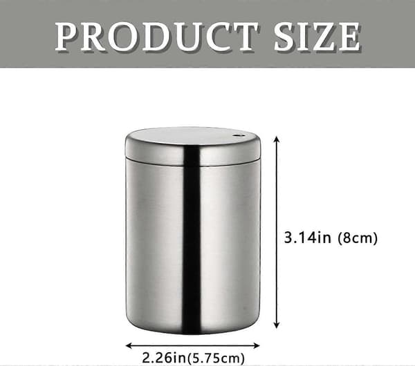 Small Stainless Steel Toothpick Holder, Textured, Sealed, Simple, Creative Toothpick Dispenser for Kitchen and Restaurant