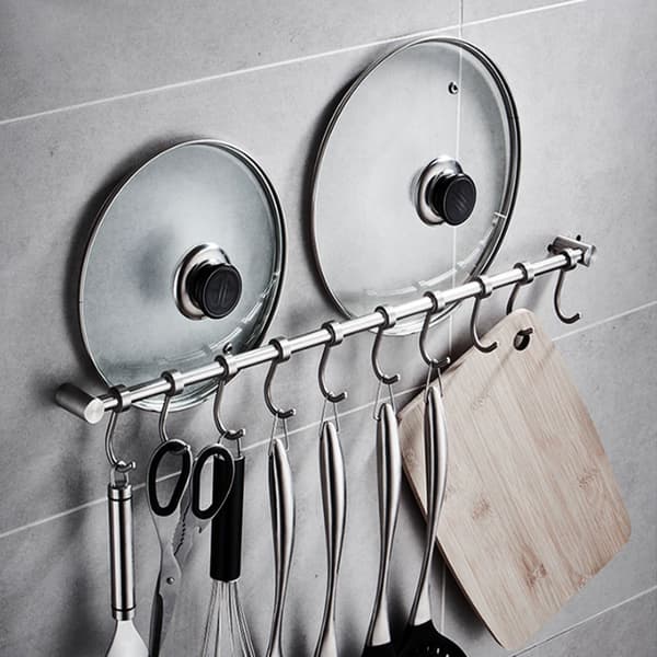 Stainless Steel Wall Hook for Kitchen, Bathroom, Towel, Hat, Clothes Hanger