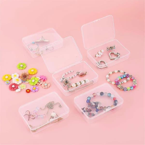 20 st Mini Plastic Storage Boxes with Lids for Collecting Small Items, Beads, Jewelry, Cards