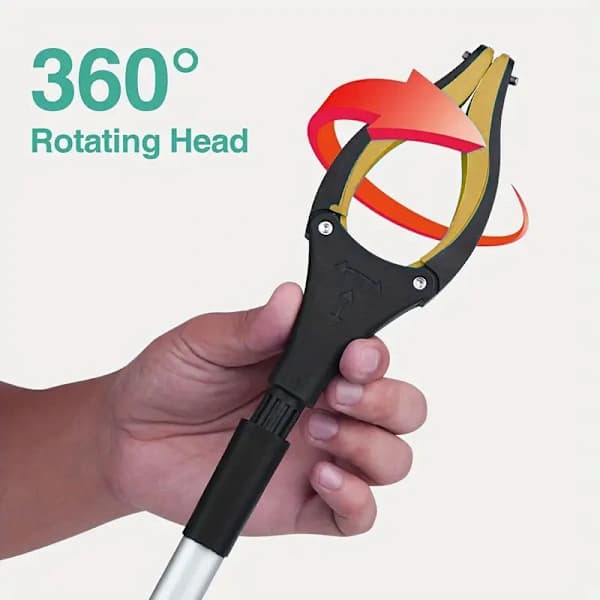 Affaldsopsamler, KY-Tech 81 cm affaldsopsamler til voksne, foldbar gribetang med magnet, hjælpehånd til handicappede, blå