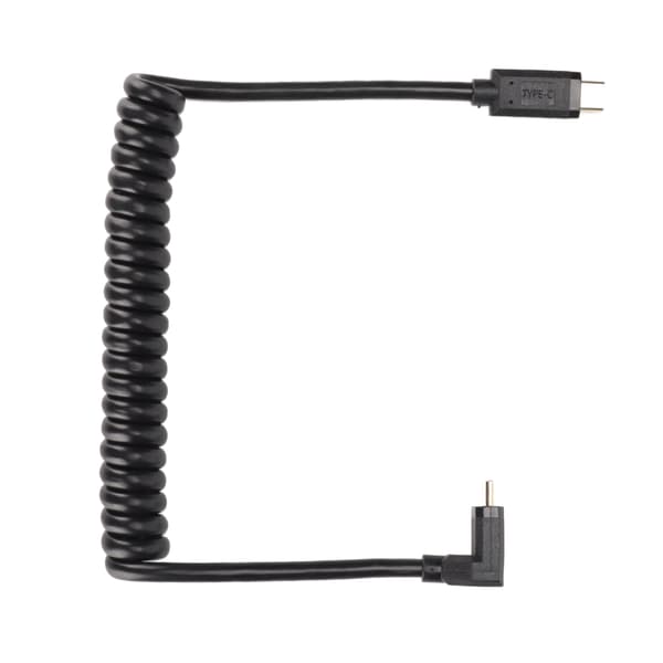 USB C-kabel USB C til USB C 14K 60hz 3A Hurtiglading 10Gbps 1,2m Spiraldesign USB C Strømkabel Hann Bøyd til Hann Rett Kontakt